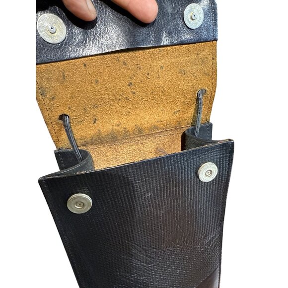 Vintage Artisan Rare Handmade African Leather Crossbody Purse With Tribal Mask D - Picture 5 of 14